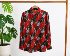 CAMISA DE RASO ESTAMPADA